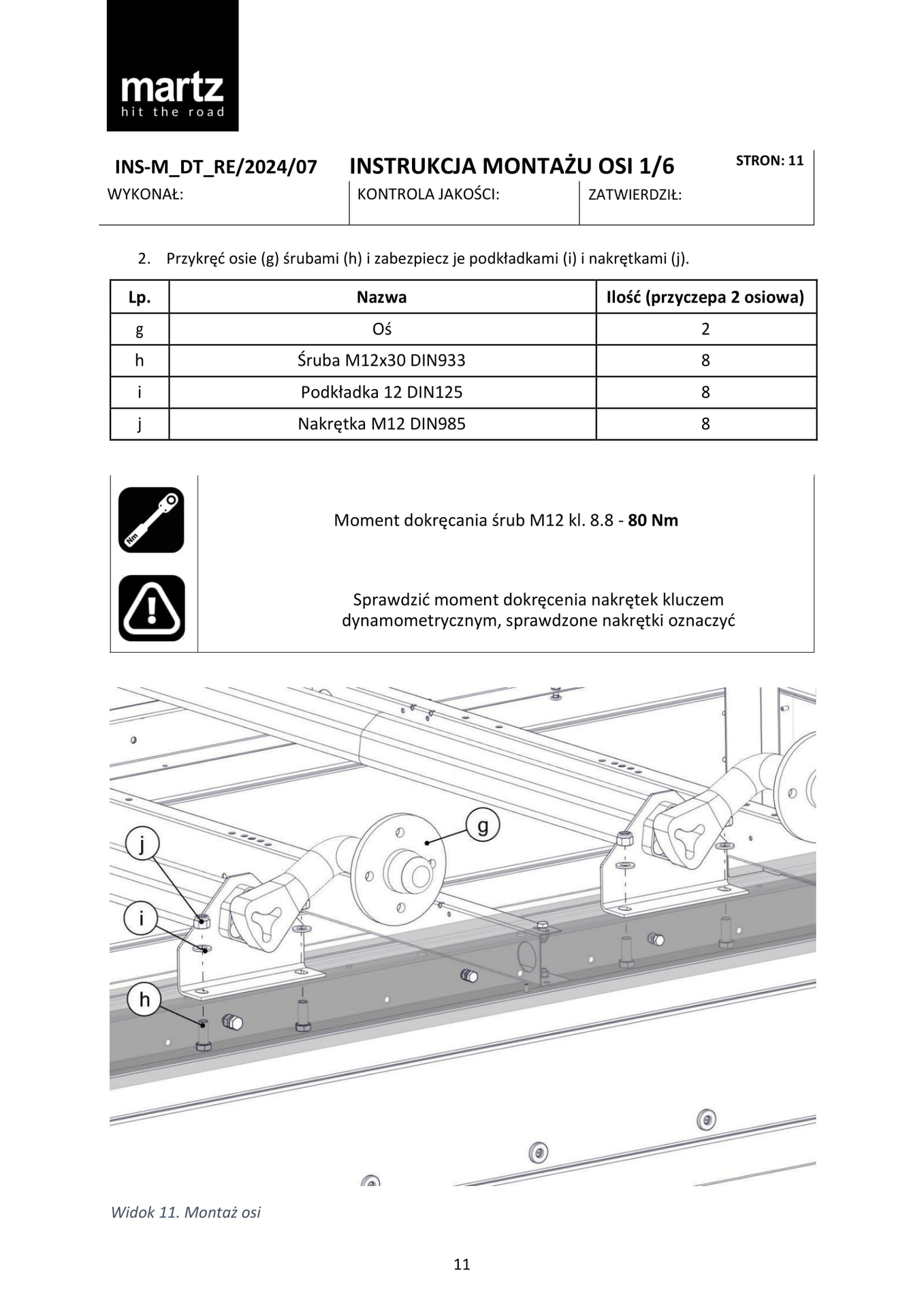 1. INST MONTAŻU OSI_ECO-11