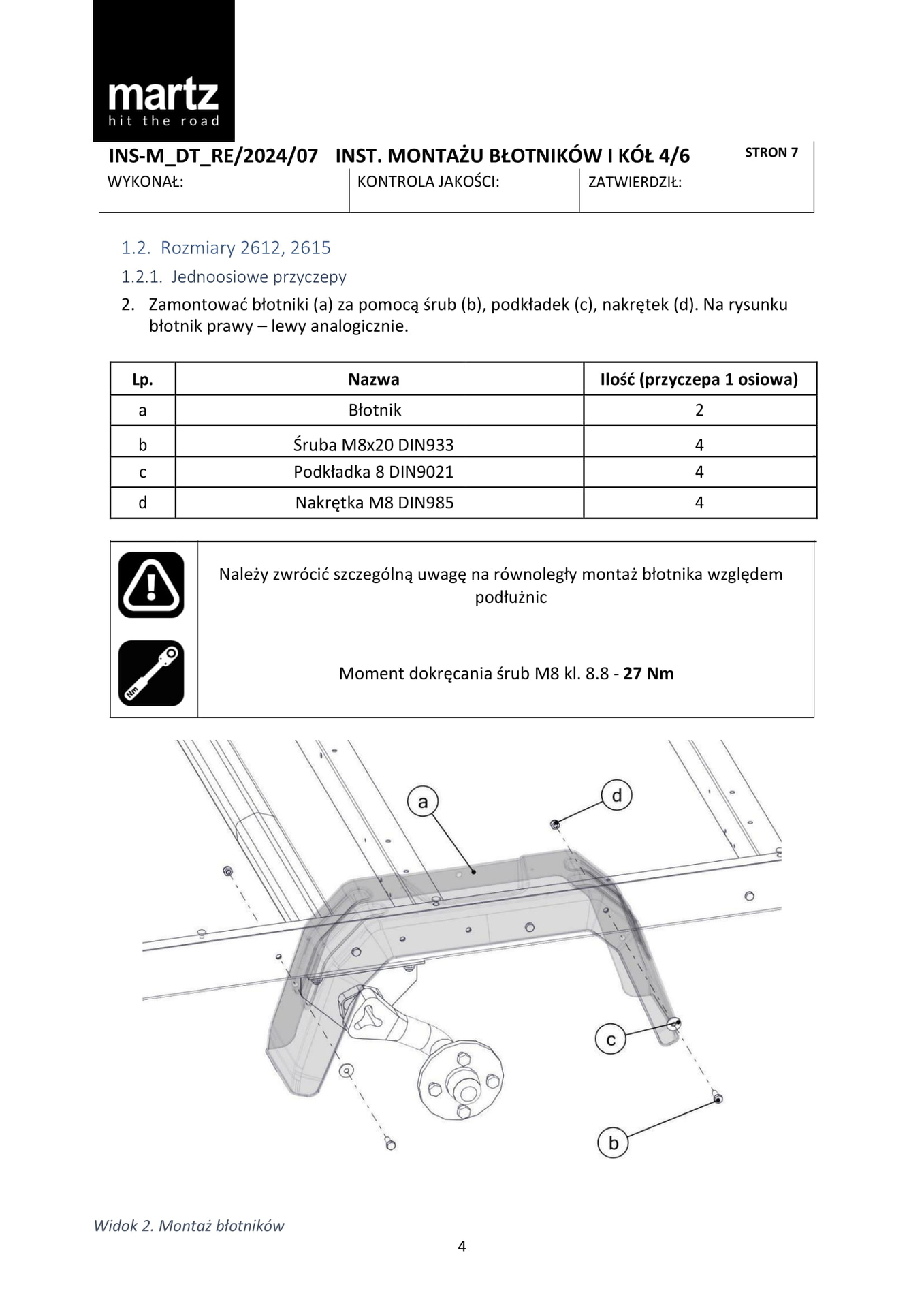 4. MONTAŻ BŁOTNIKÓW I KÓŁ_ECO-4