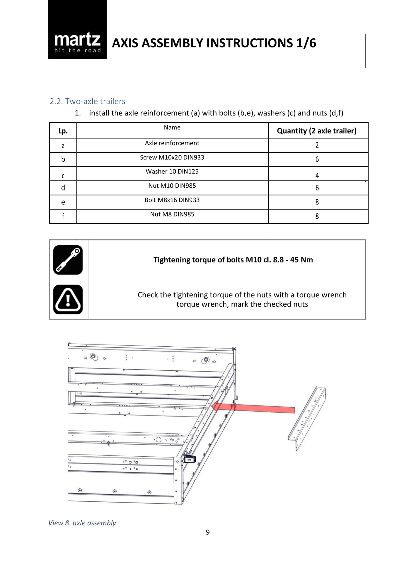 1. INST MONTAŻU OSI_ECO-09