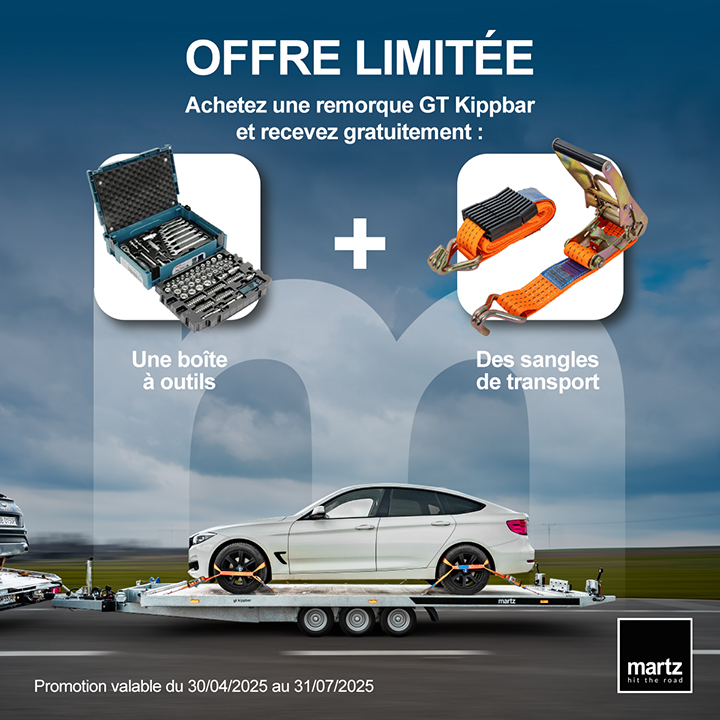 Boîte à outils et sangles OFFERTES !